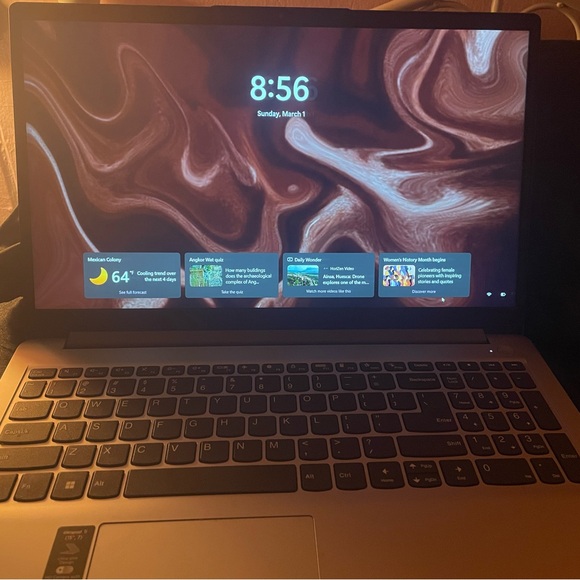 Lenovo touch screen laptop (barley used)